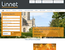 Tablet Screenshot of linnetproperty.co.uk